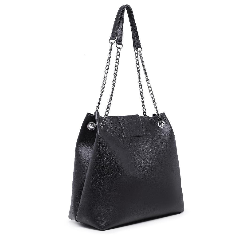 Bolsa Feminina Soft Ombro Transversal Ímã Ajustável Preto 2