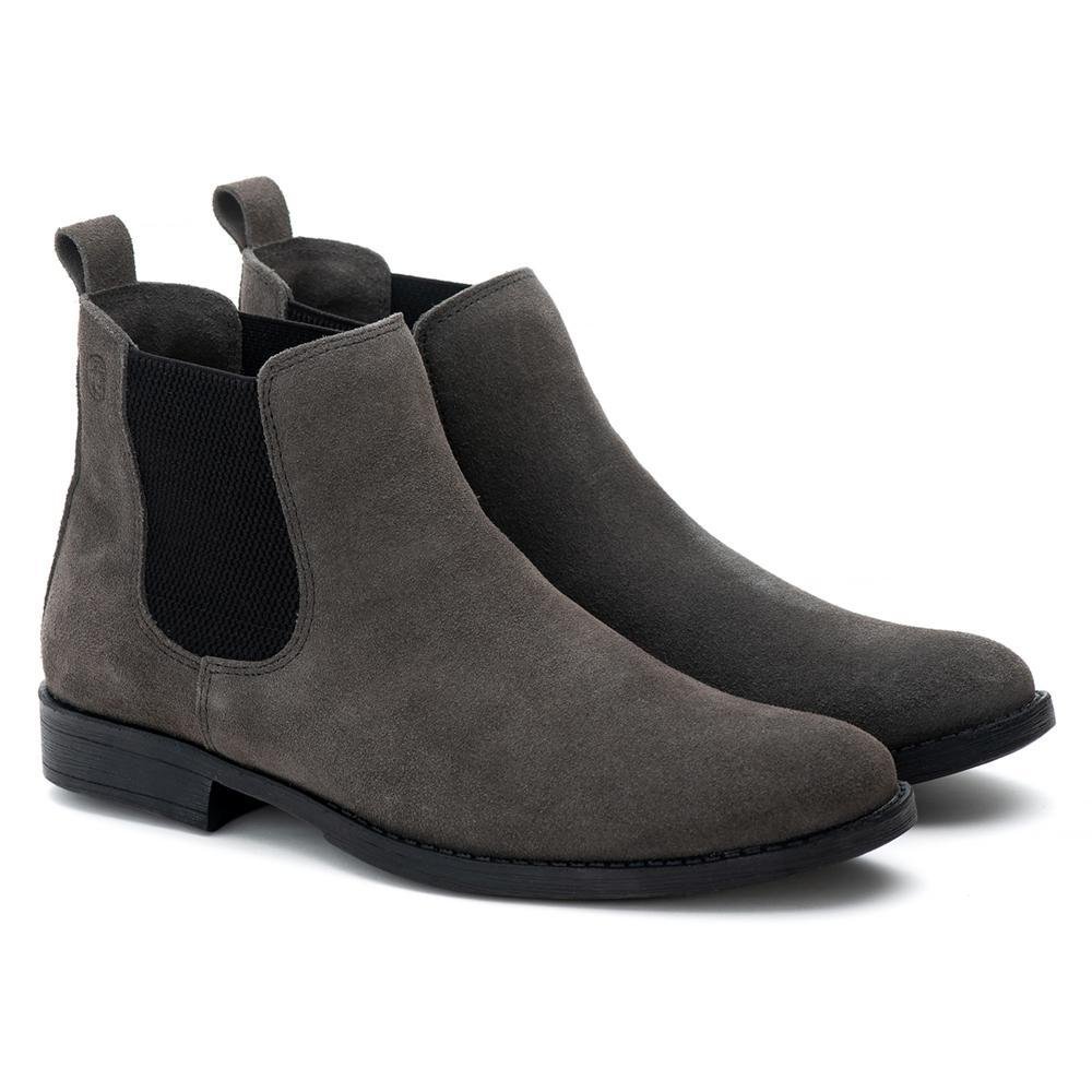 Botina Chelsea Masculina Couro Casual Confortável