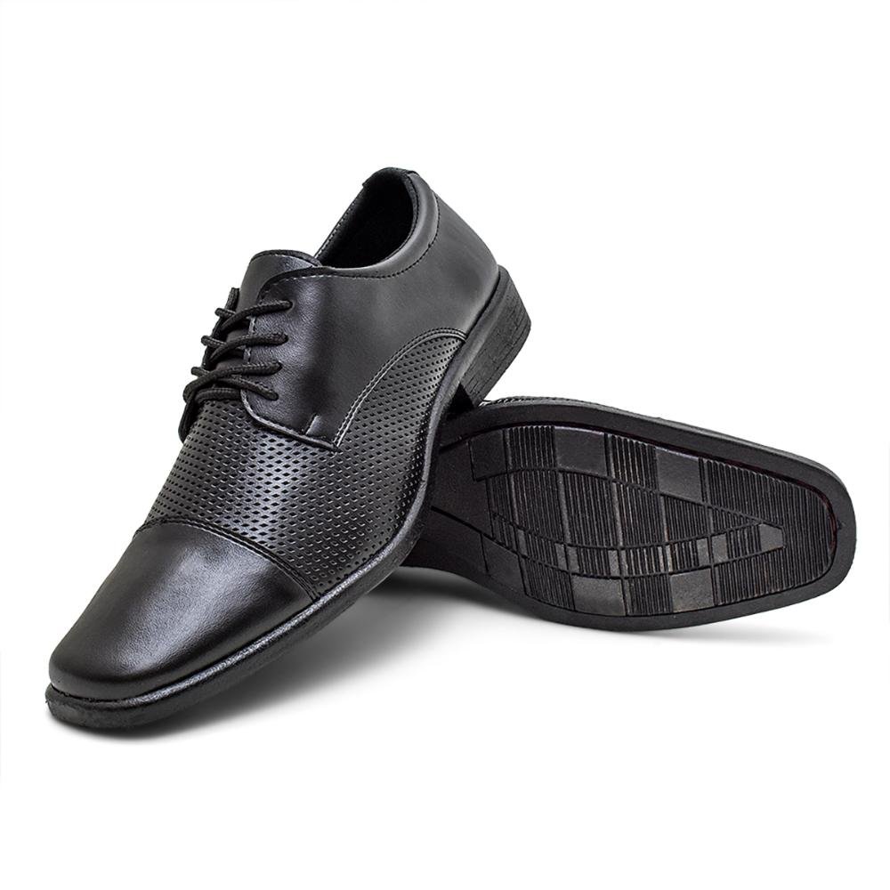 Sapato Social Masculino Conforto Luxo Preto 4