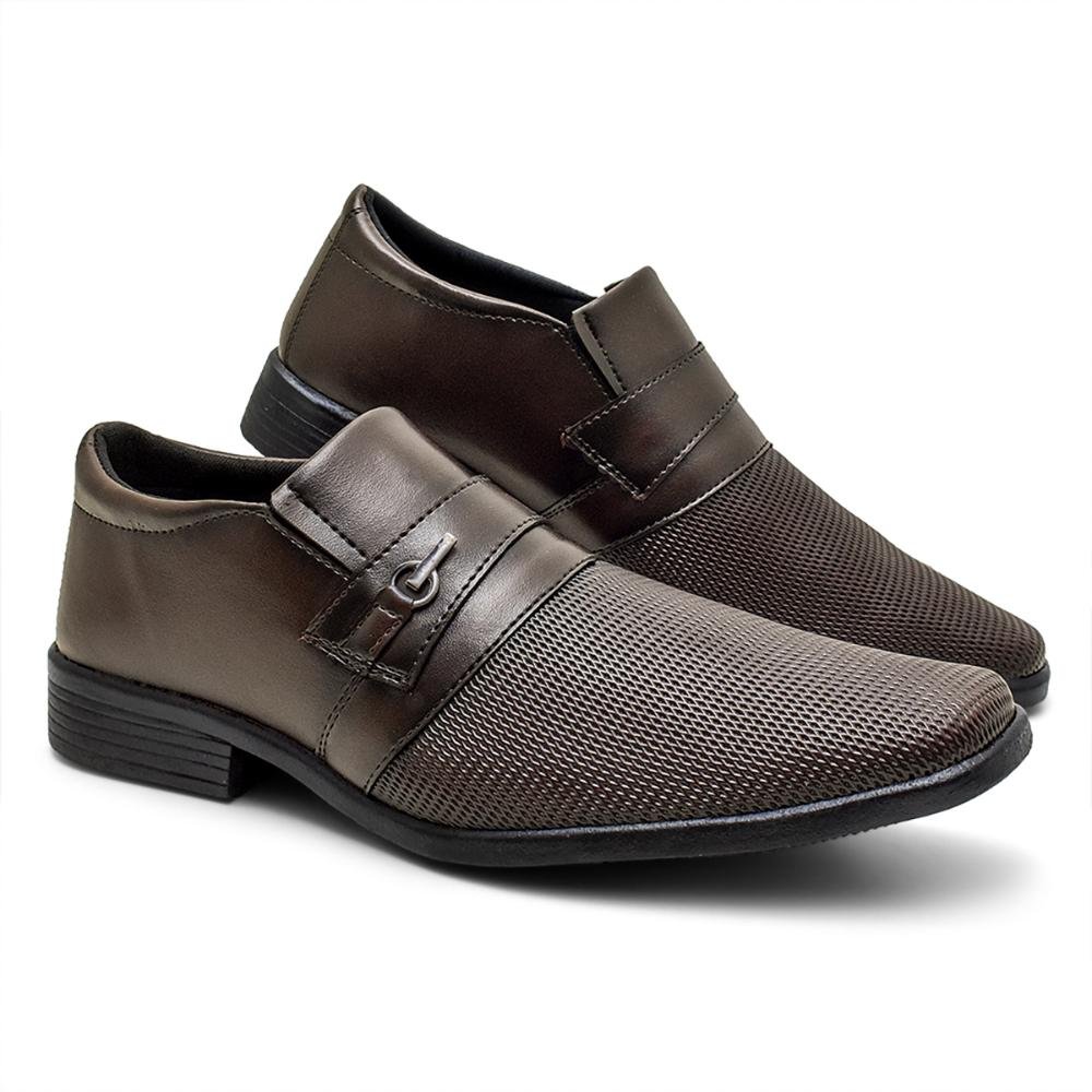 Sapato Social Masculino Premium Derby Marrom 2