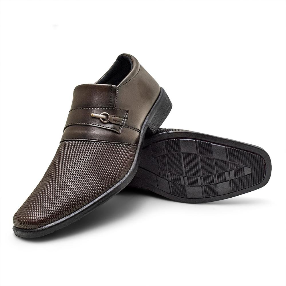 Sapato Social Masculino Premium Derby Marrom 4