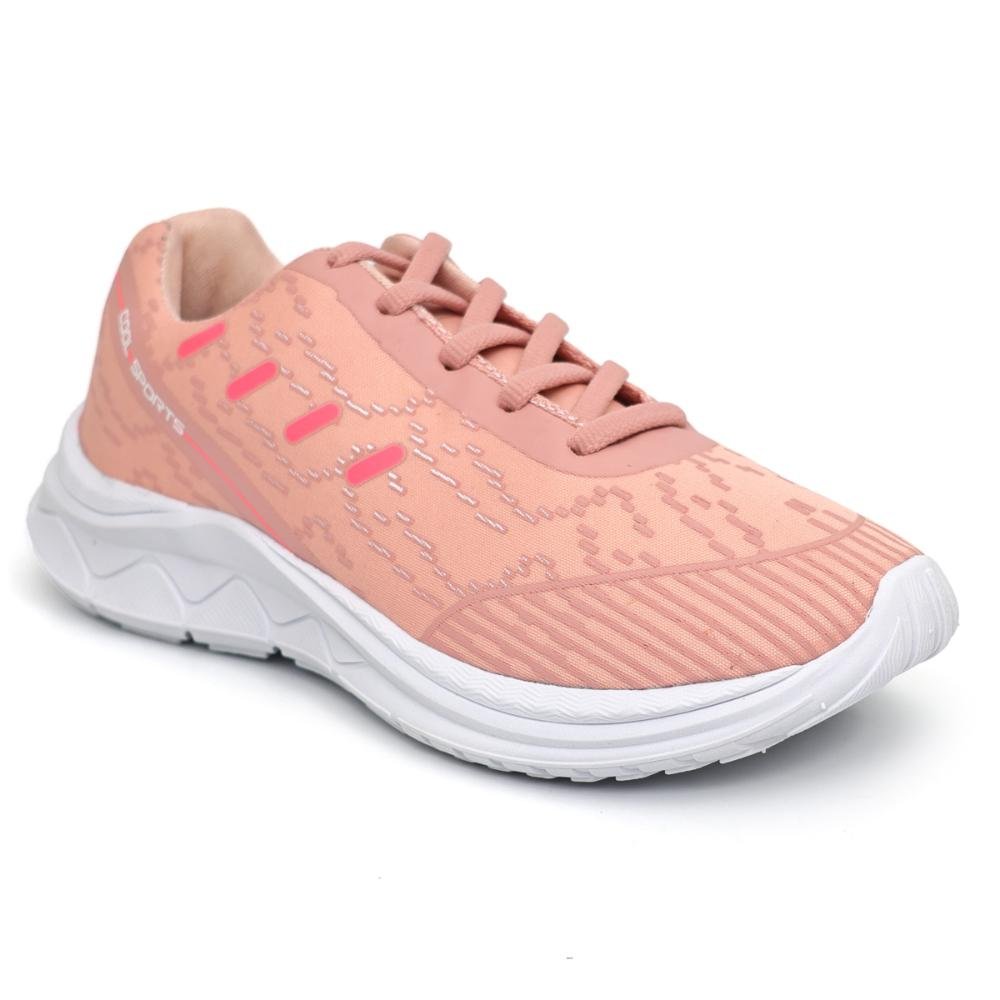 Tênis Feminino Conforto Casual Pro Rosa 2