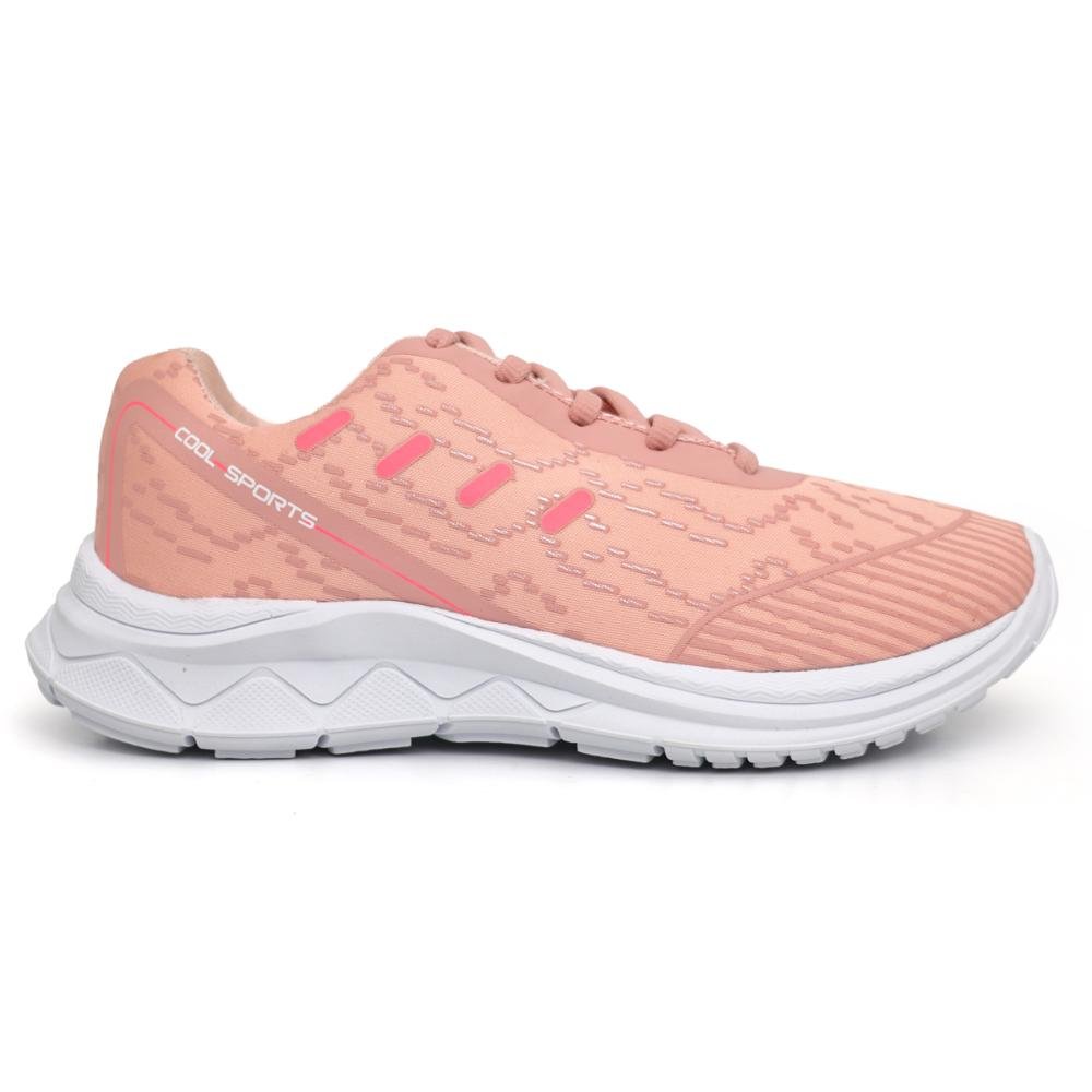 Tênis Feminino Conforto Casual Pro Rosa 3