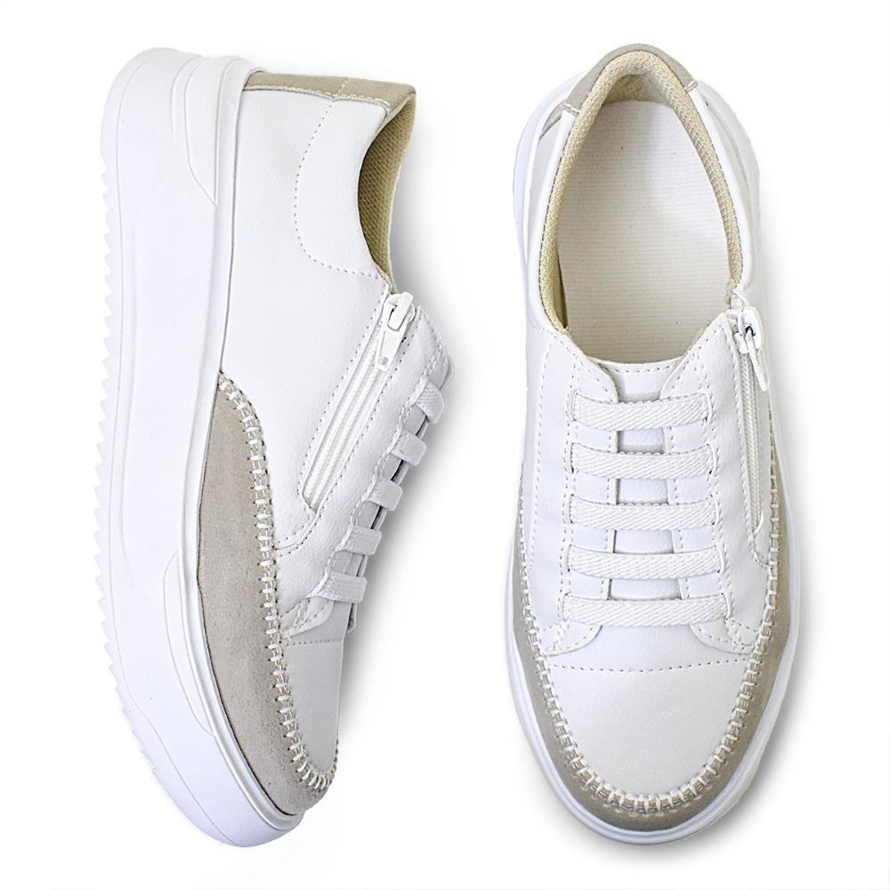 Tênis Feminino Mocatenis Conforto Pro Branco 3