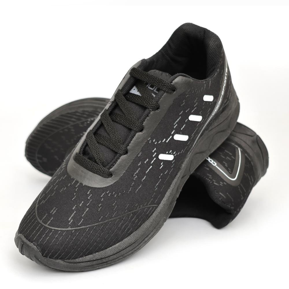 Tênis Unissex Esportivo Conforto Max Preto 4