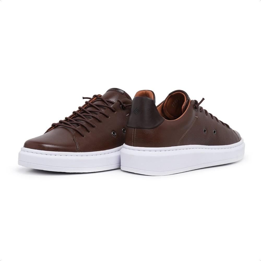 Tênis Masculino Casual Couro Floter Leve Conforto