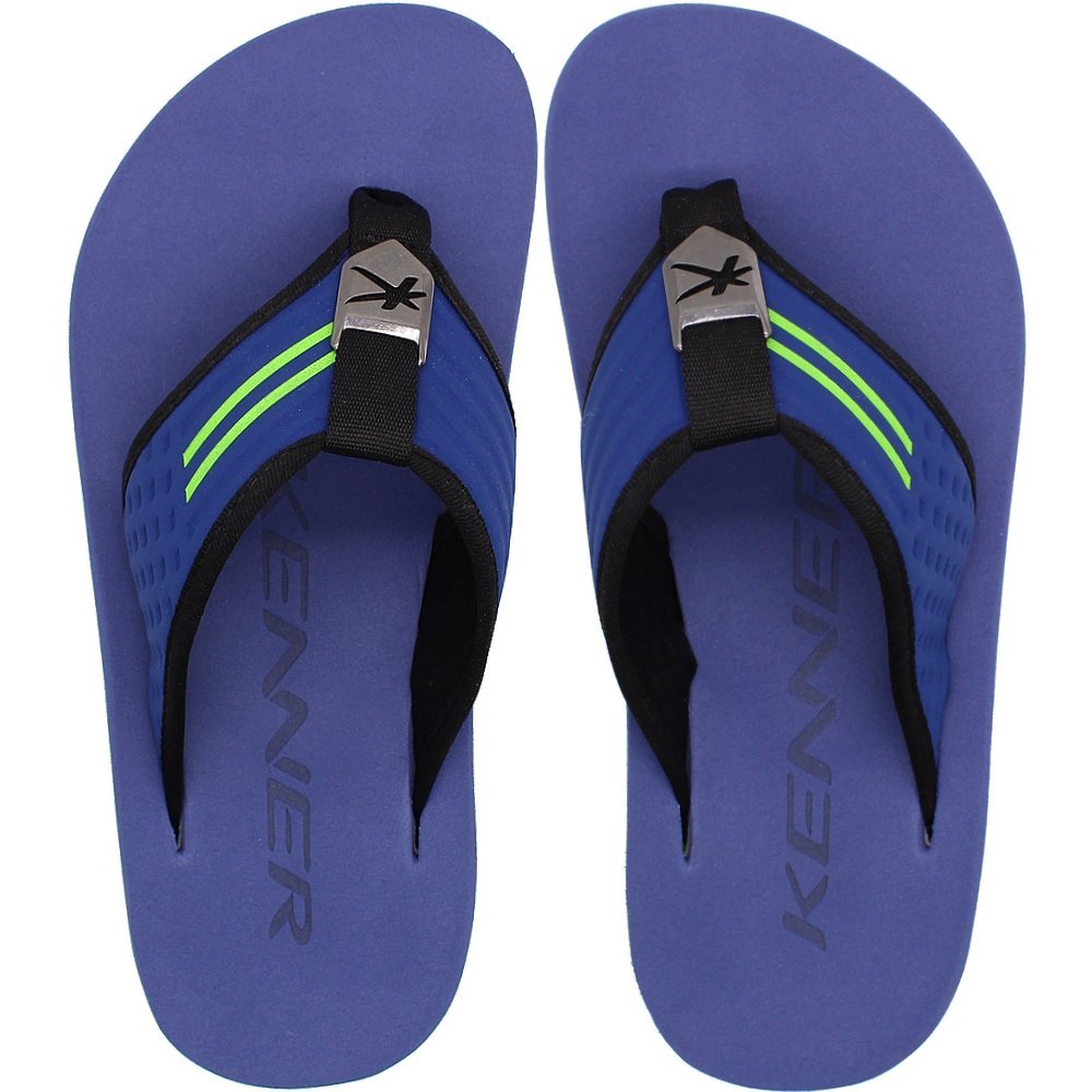 Sandália de Dedo Kenner Kivah Dots Solado Tratorado Masculina Azul 1