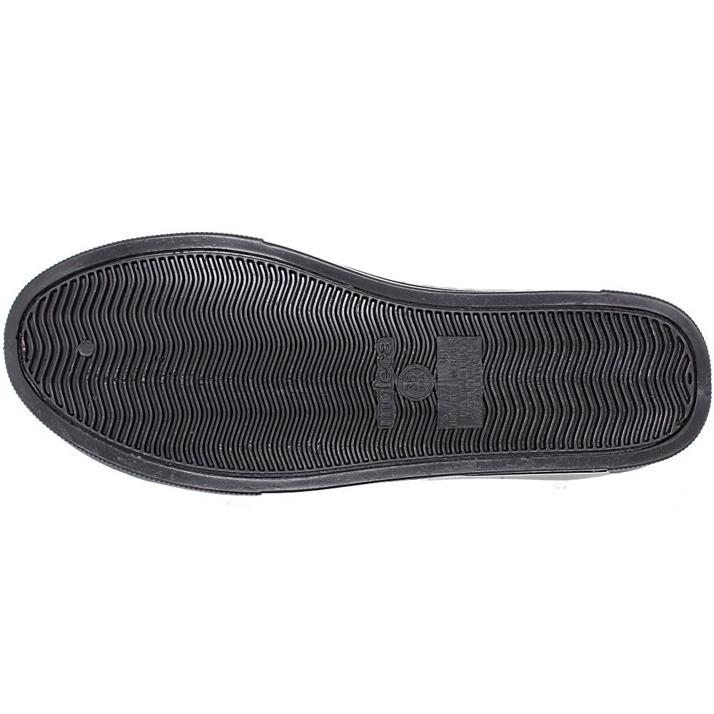 Tênis Casual Moleca Lona Sider Cano Baixo Desfiado Solado Macio Feminino Preto 5