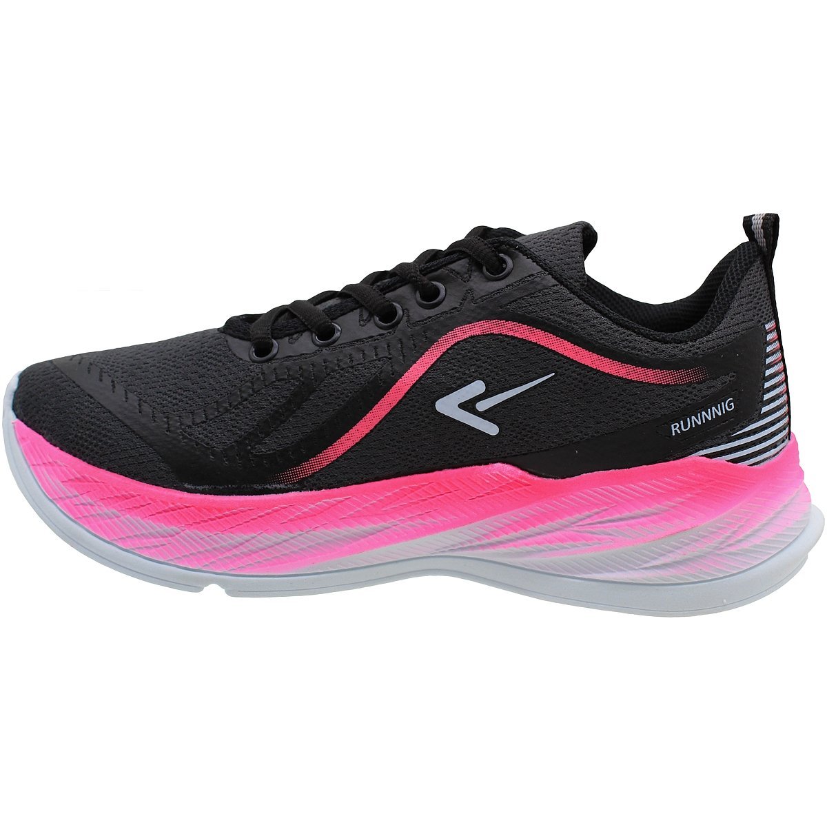 Tênis Esportivo Box 200 Just Running Feminino Preto 3