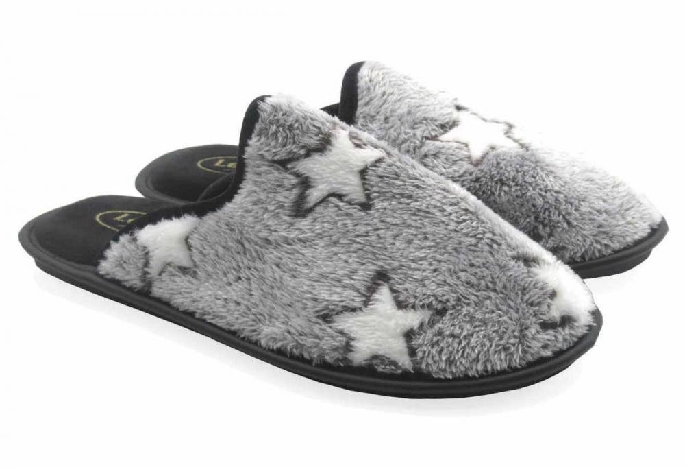 Chinelo Quarto Leffa 760 Atoalhada Cinza 2