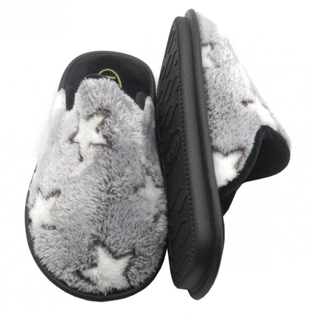 Chinelo Quarto Leffa 760 Atoalhada Cinza 4