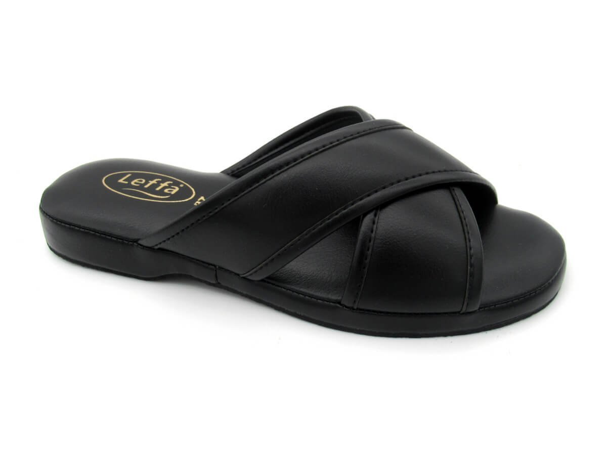 Chinelo Leffa Feminino para Casa 572 Preto 1