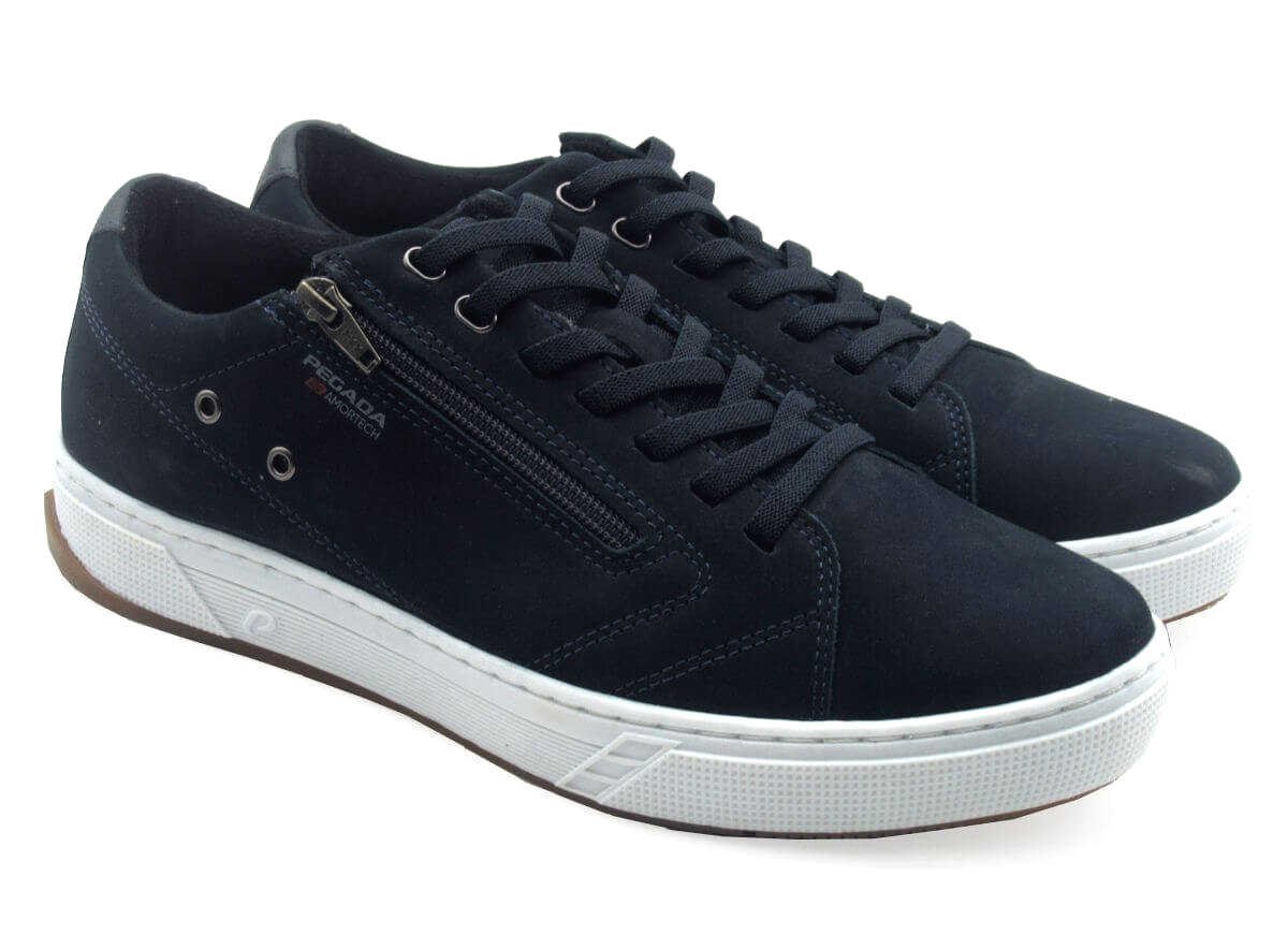 Sapatênis Masculino Pegada 118912 Couro Azul 2