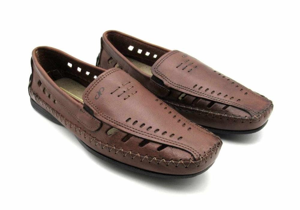 Sapato Sider Pegada 140774 Couro Vazado Marrom 2