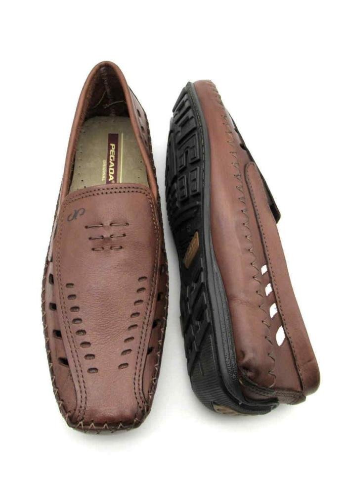 Sapato Sider Pegada 140774 Couro Vazado Marrom 4