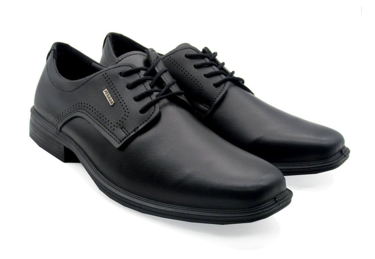 Sapato Masculino Pegada 124773 Preto Preto 2