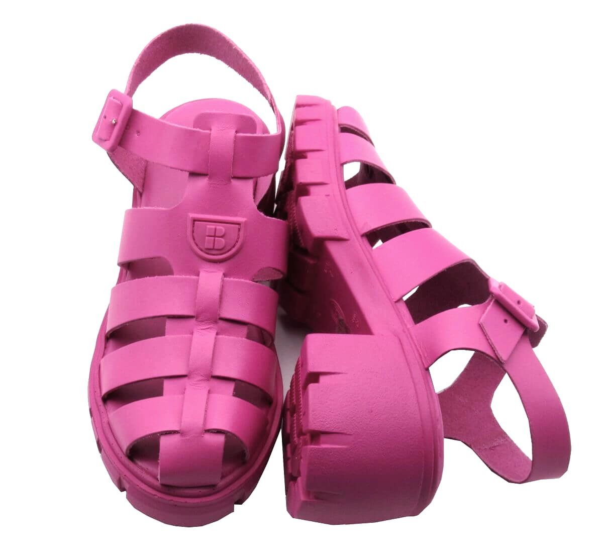 Sandália Tratorada Bottero Feminina em Couro 339501 Rosa Bebê 4