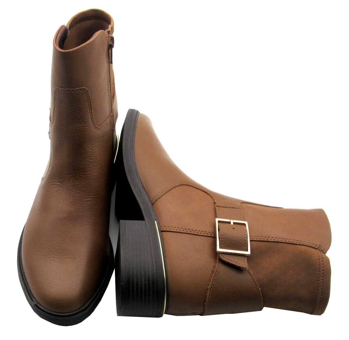 Bota Comfortflex Ankle Boot Cano Curto 2369303 Marrom 4