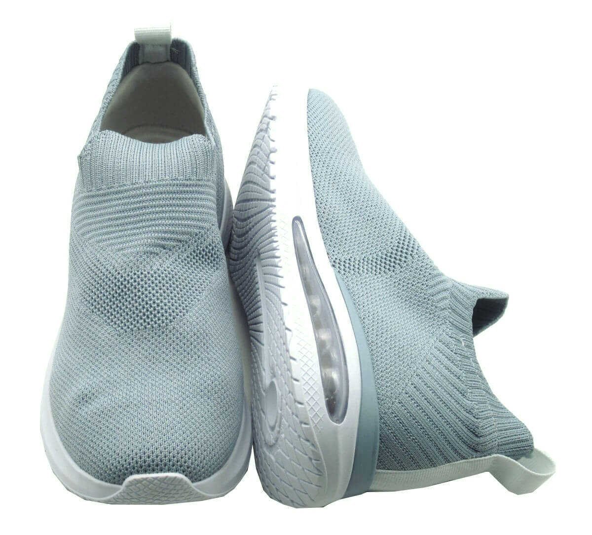 Tênis Comfortflex Feminino Malha Knit Amortecimento 2348331 Azul Claro 4