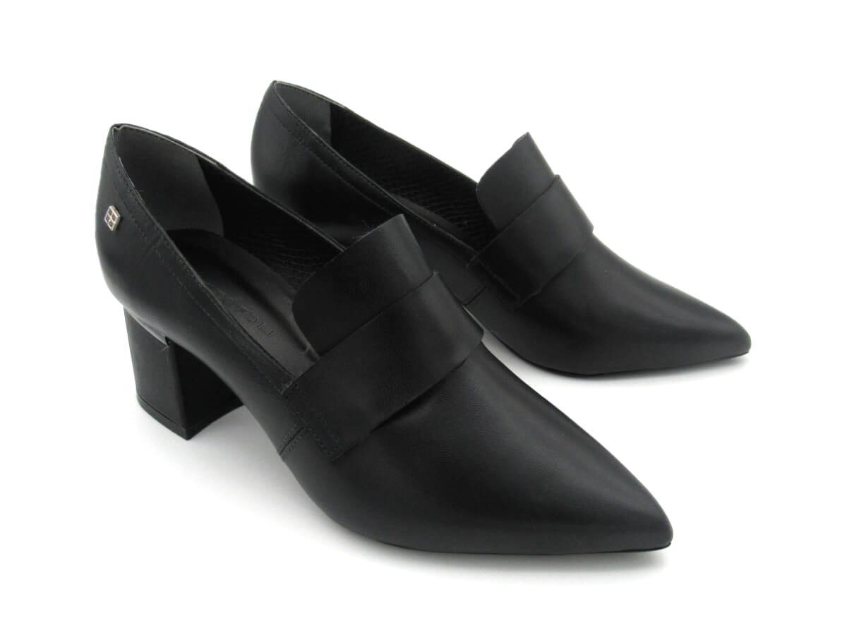 Sapato Cristófoli Feminino Salto Bloco 11013 Preto 2