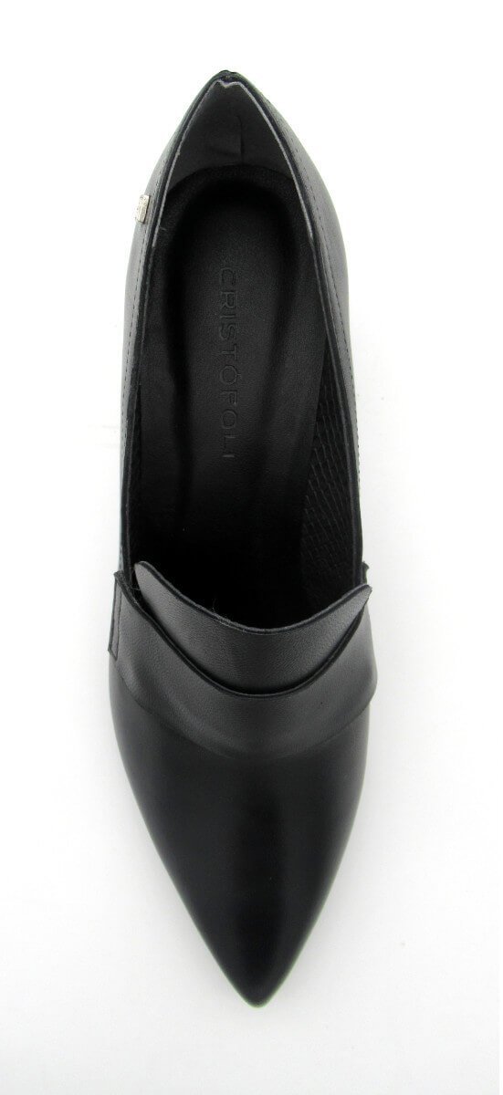 Sapato Cristófoli Feminino Salto Bloco 11013 Preto 3