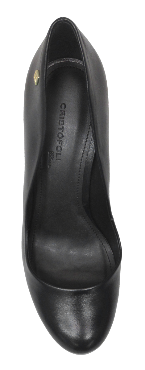 Scarpin Feminino Cristófoli 191071 Social Meia Pata Preto 3