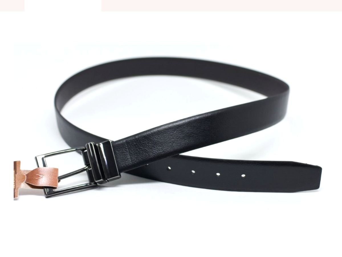 Cinto Fasolo Masculino 100% Couro Dupla Face X396147 Preto 3