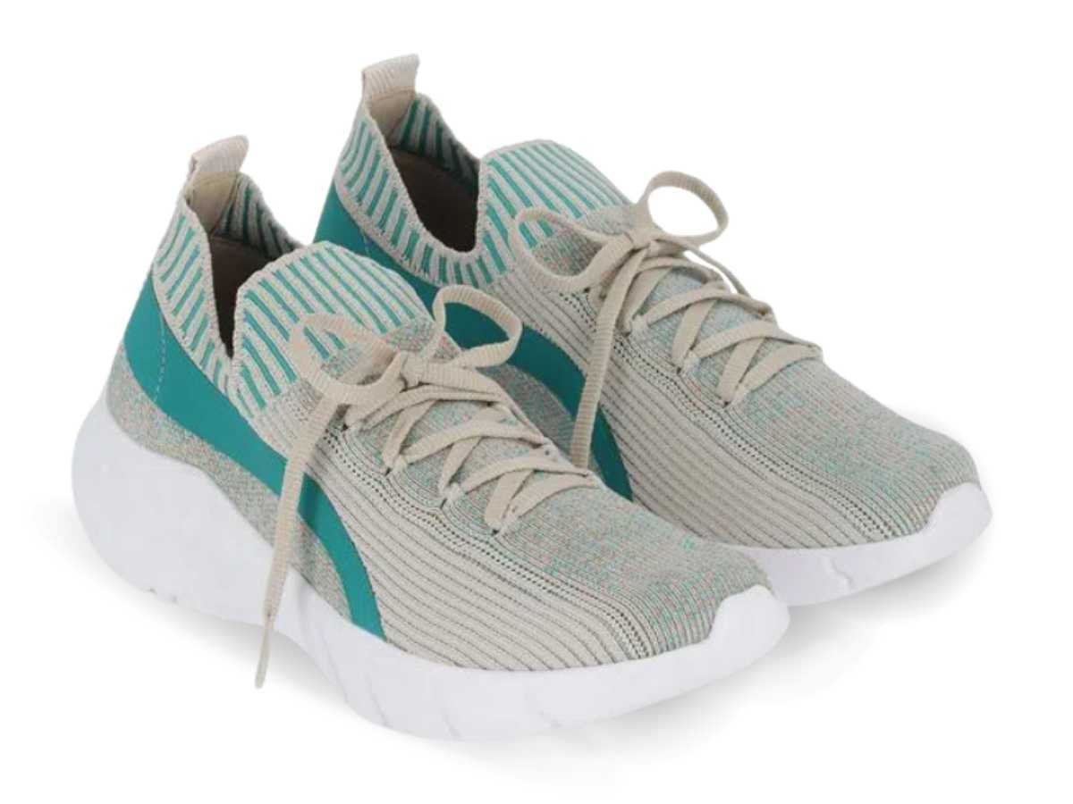 Tênis Feminino Piccadilly Malha Knit 993004 Bege 3