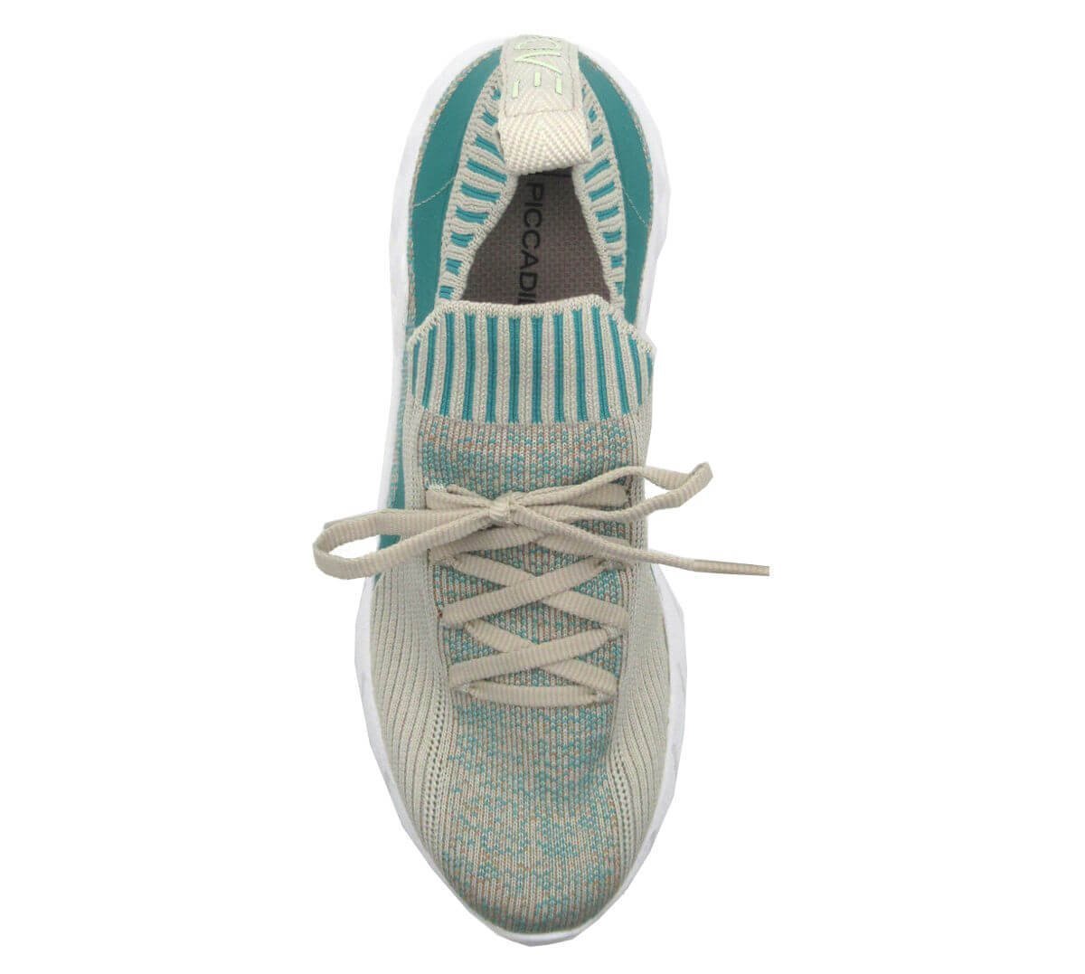 Tênis Feminino Piccadilly Malha Knit 993004 Bege 5