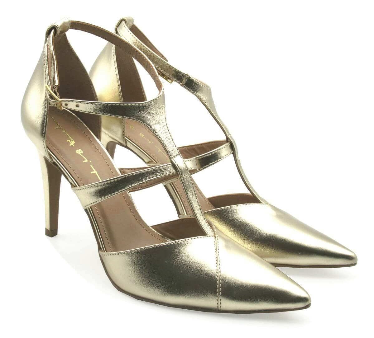 Scarpin Feminino Tabita  0132273 Dourado 2