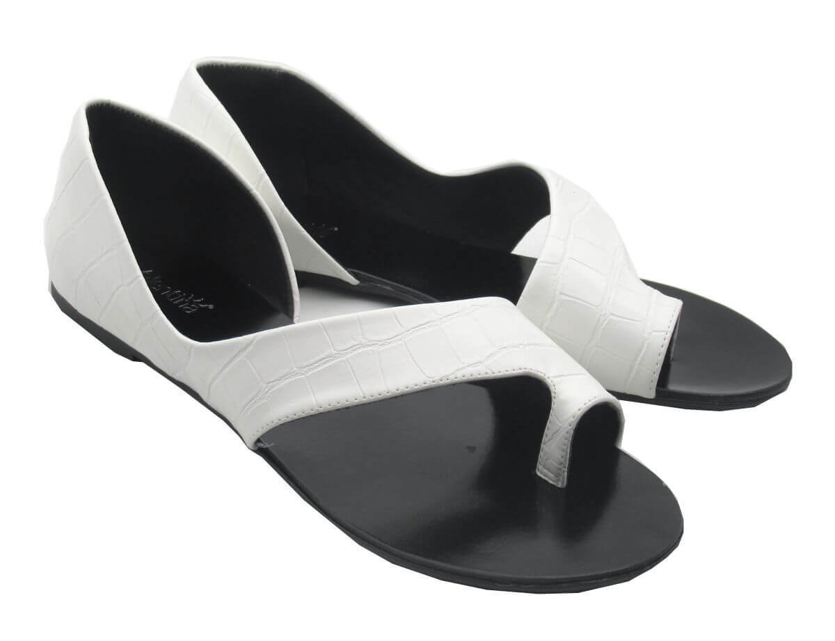 Sandália Feminino Rasteirinha Valentina 271259 Branco 2