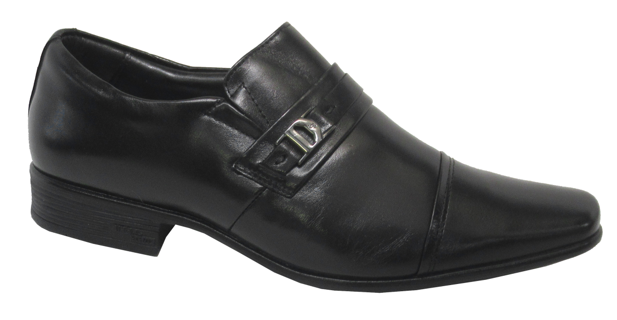 Sapato Masculino Jota Pê Couro Preto 13122 Air Bag Preto 1