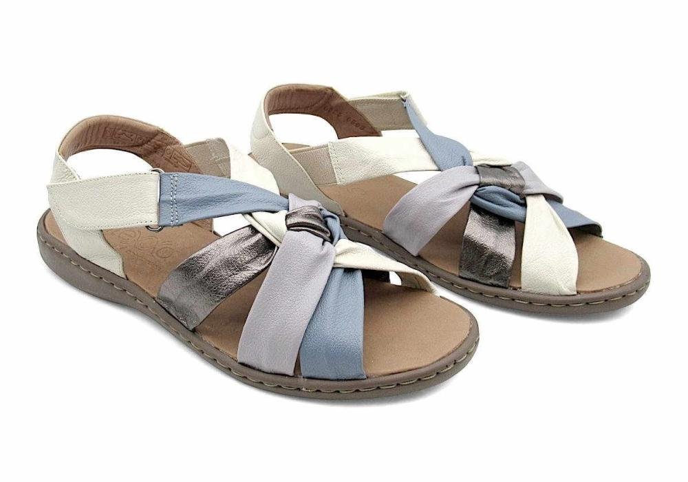 Sandália Opananken Feminina de Couro Alexxa 63636 Off White 2