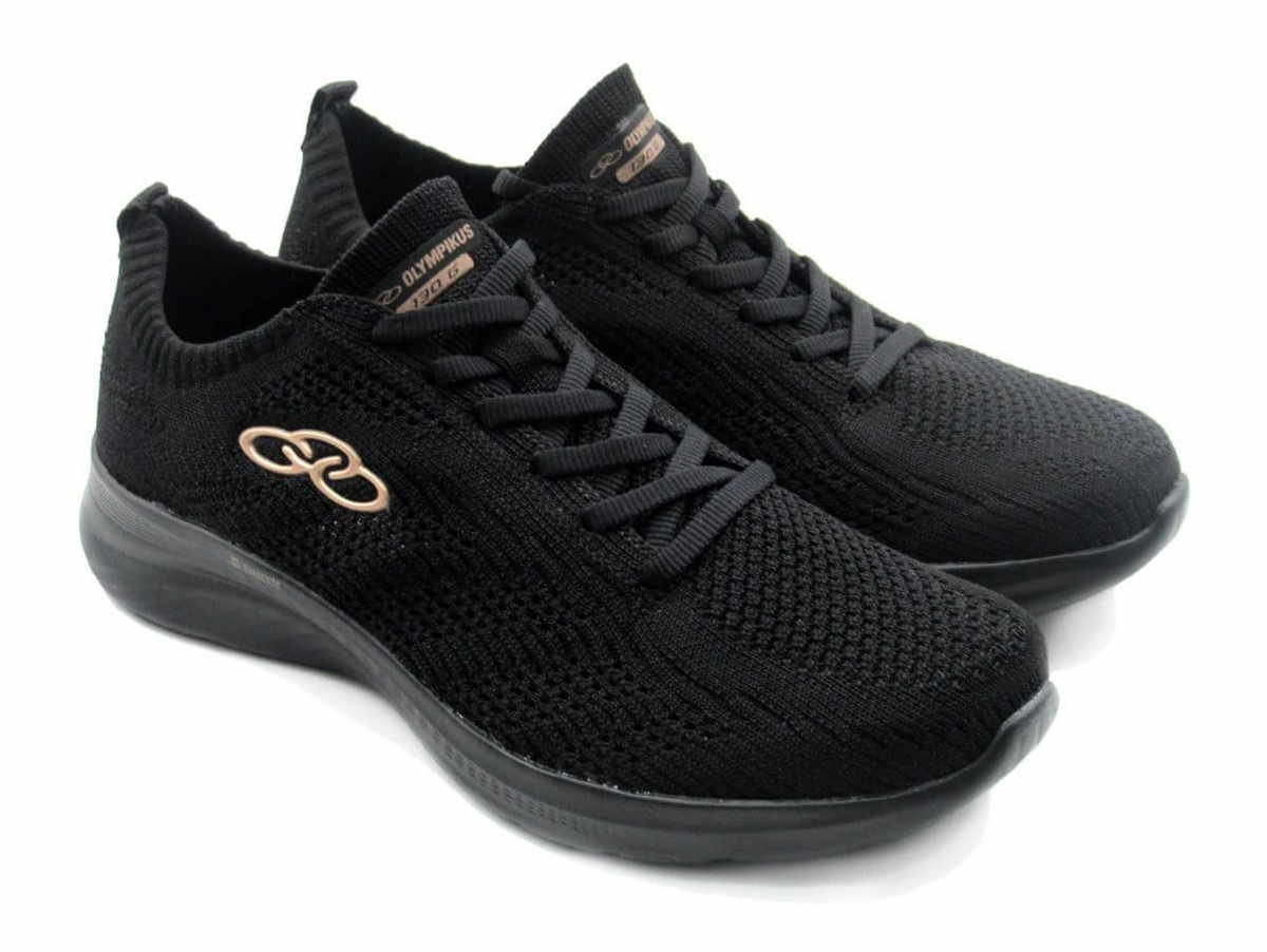 Tênis Feminino Olympikus Esportivo 130g Ultraleve Preto 2