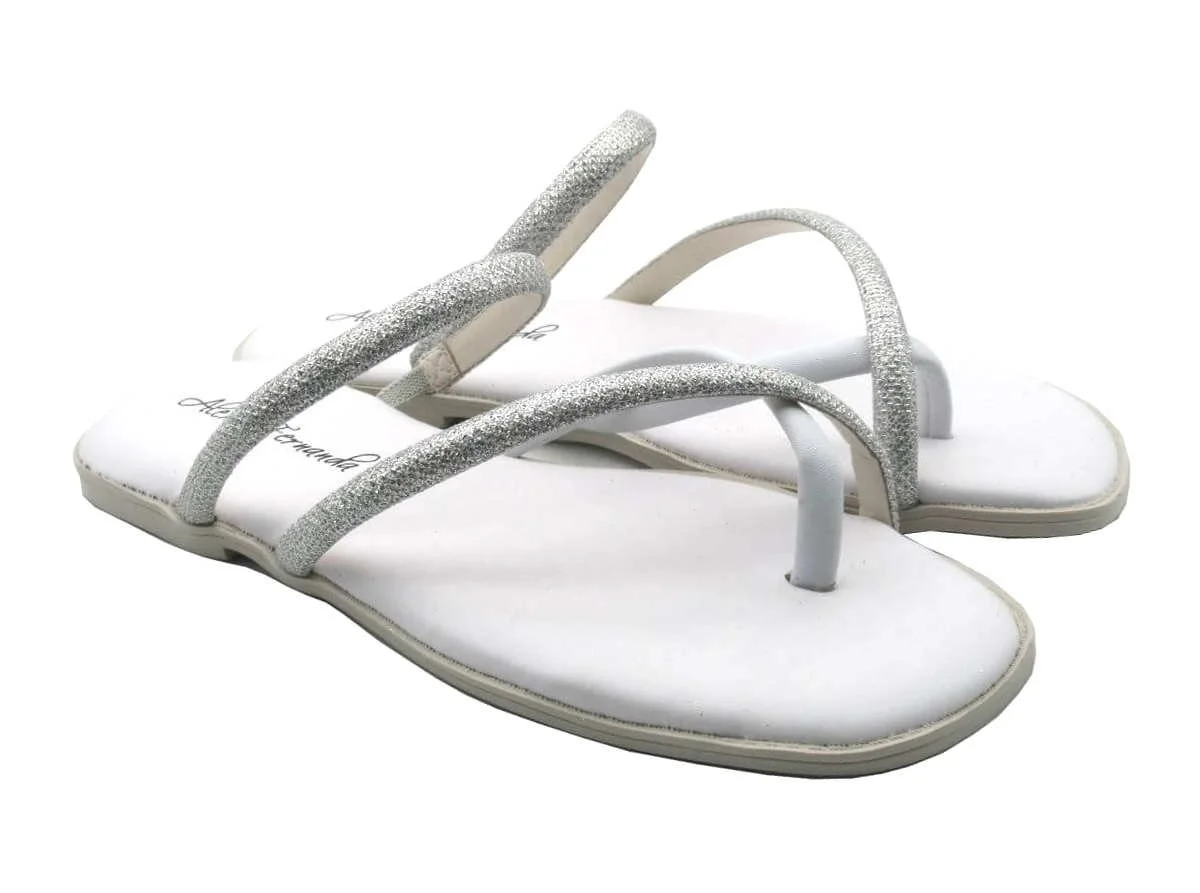 Tamanco Feminino Alexia Fernanda AN51 Prata 2