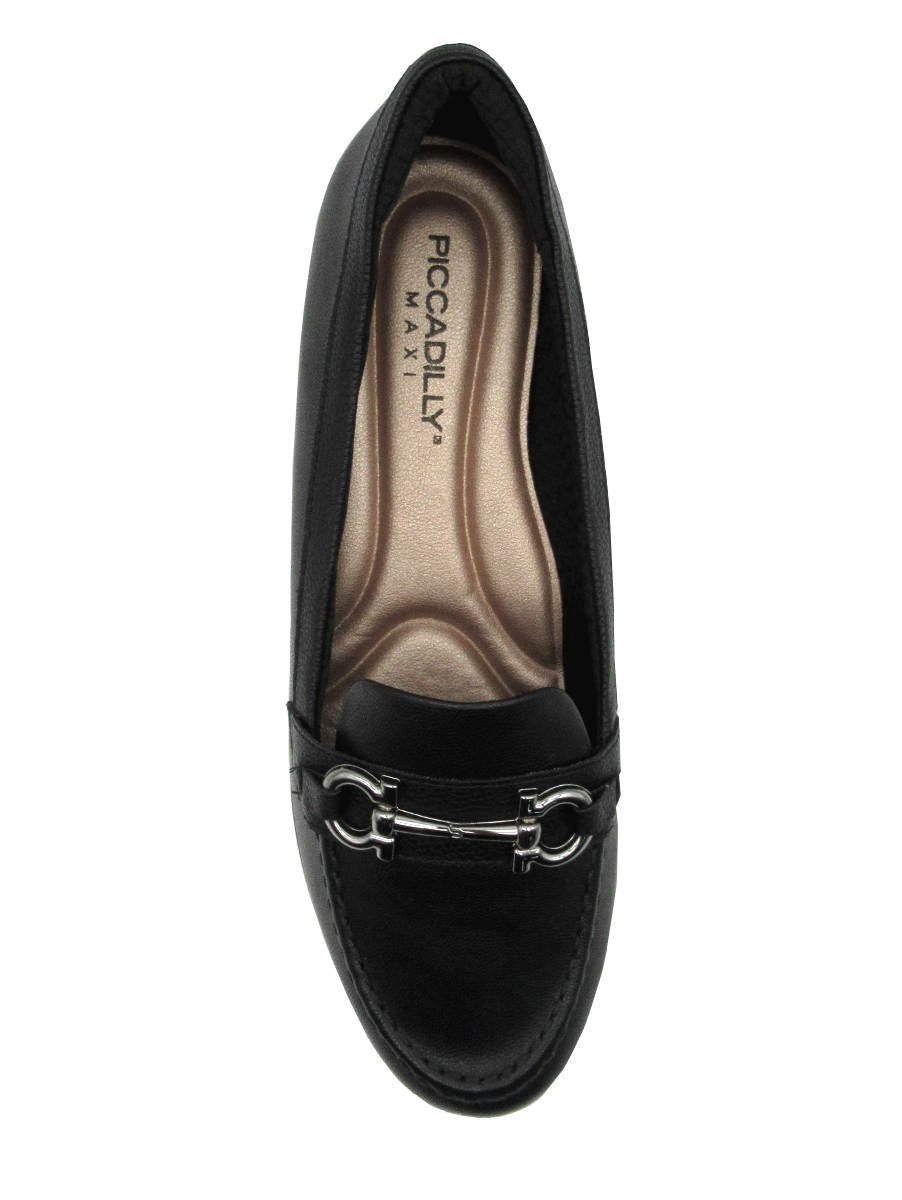 Sapato Piccadilly Feminino 117118 Anabela Preto Preto 3