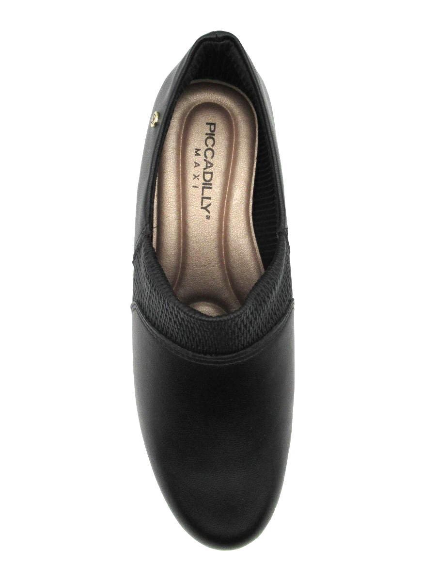 Sapato Anabela Piccadilly Feminino 117086 Preto Preto 4