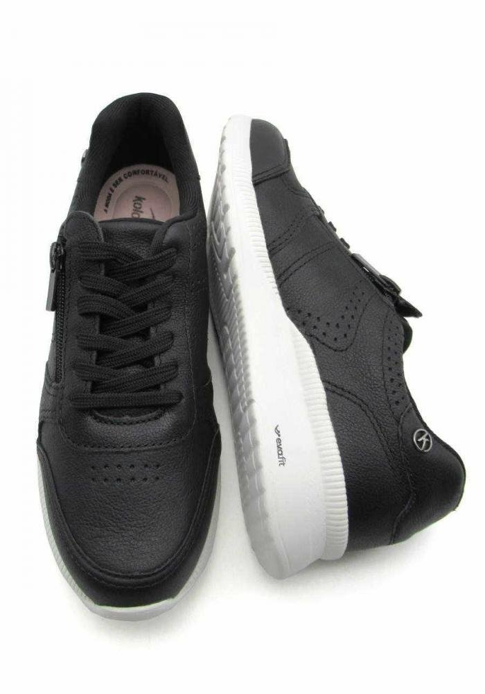Tênis Kolosh Feminino Couro C3150 Marrom Preto 4