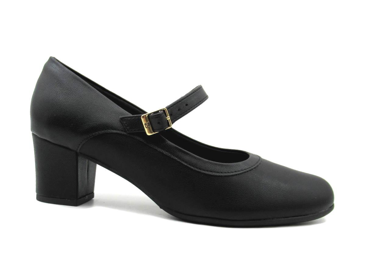 Sapato Social Piccadilly Feminino 110167 Preto Preto 1