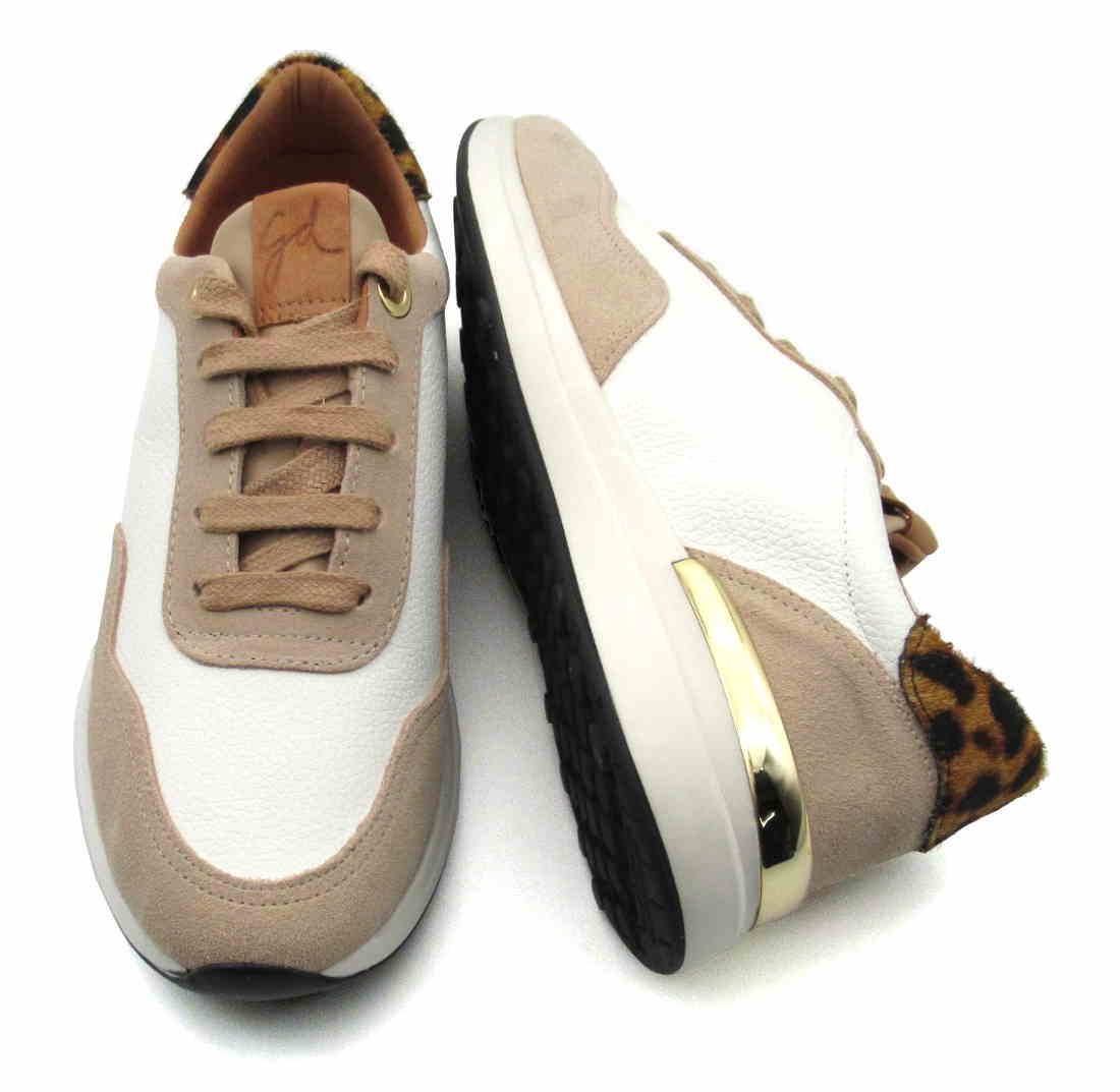 Tênis Feminino em Couro Giulia Domna 187022 Branco 4