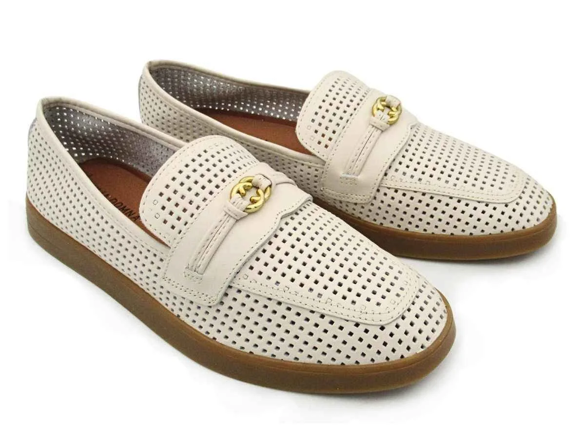 Mocassim Bottero Feminino de Couro 195008 Bege 2