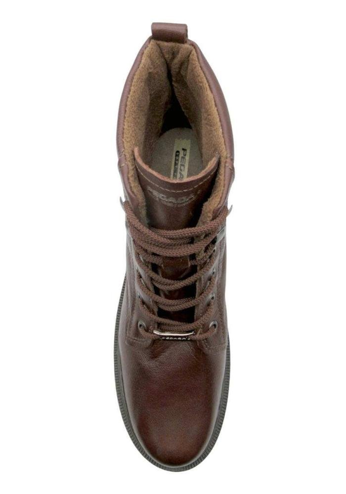 Bota Coturno Pegada Tratorada em Couro Preto 282402 Marrom 3