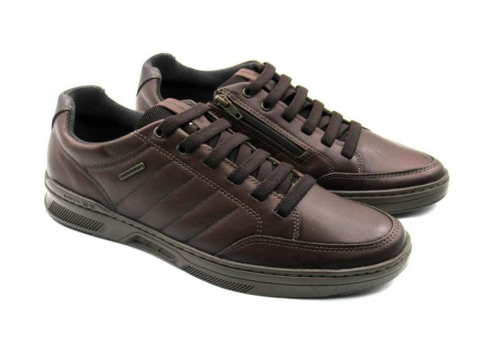 Sapatênis Pegada Masculino de Couro 110604 Marrom 2