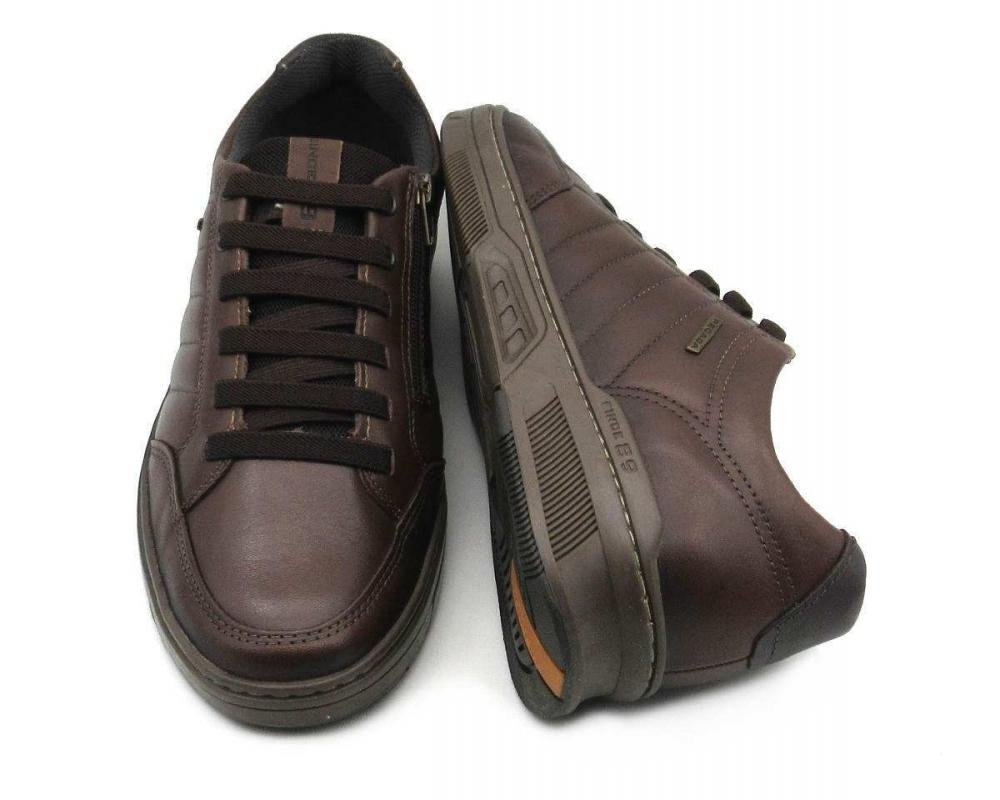 Sapatênis Pegada Masculino de Couro 110604 Marrom 3