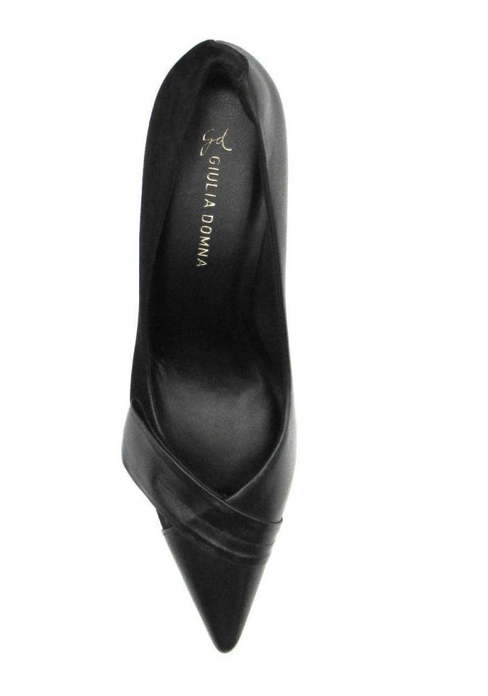 Scarpin Feminino de Couro Giulia Domna 405036 Social Preto 3