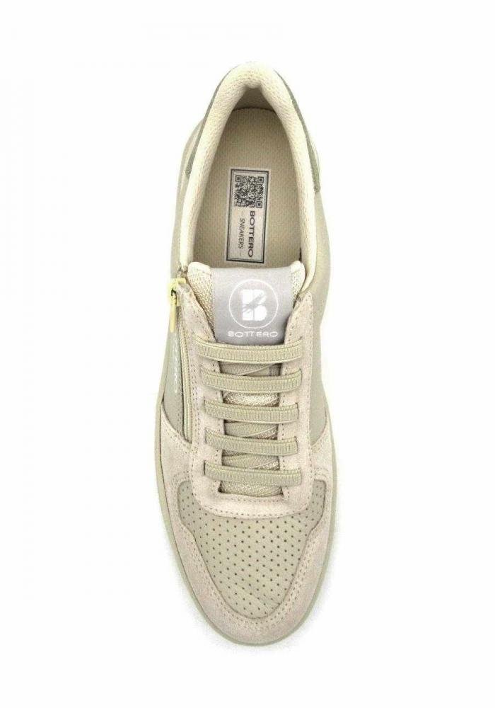 Tênis Bottero Casual Feminino 364902 Couro Bege 3