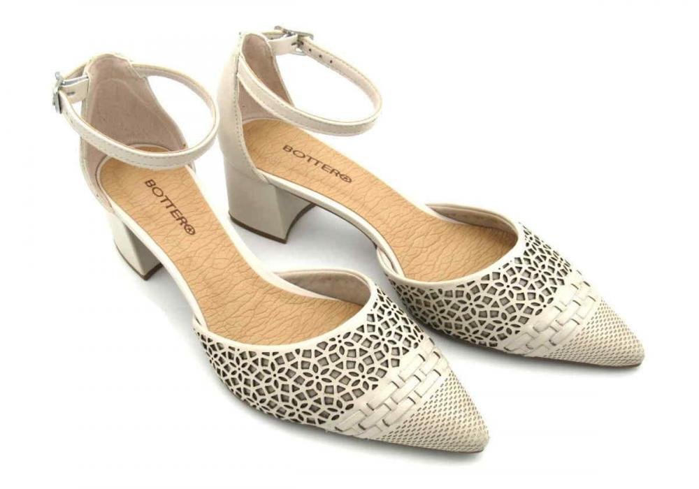 Sapato Scarpin Bottero Feminino de Couro 354910 Bege 2