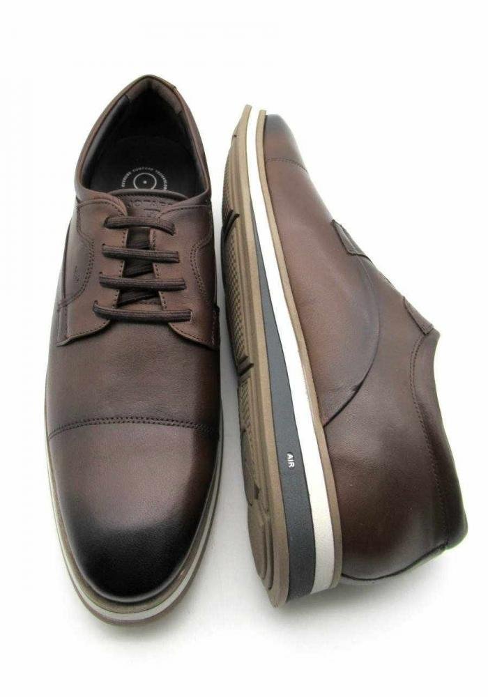 Sapato Masculino Casual Jota Pê 84914 Couro Marrom 4