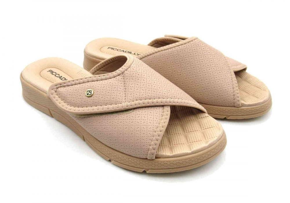 Tamanco Feminino Piccadilly Esporão Ajuste 571012 Bege 2