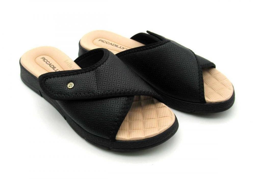 Tamanco Feminino Piccadilly Esporão Ajuste 571012 Preto 2